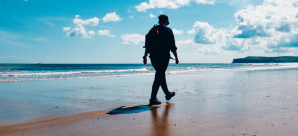 Gåtur med nærvær = Tag et sansebad