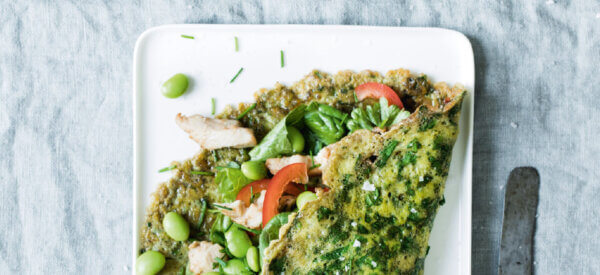 Æggewrap med grønt