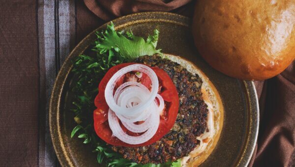 black bean burger